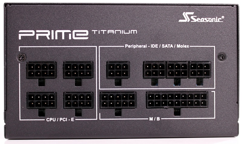 Prime Ultra Titanium Netzteil Anschlüsse Rückseite